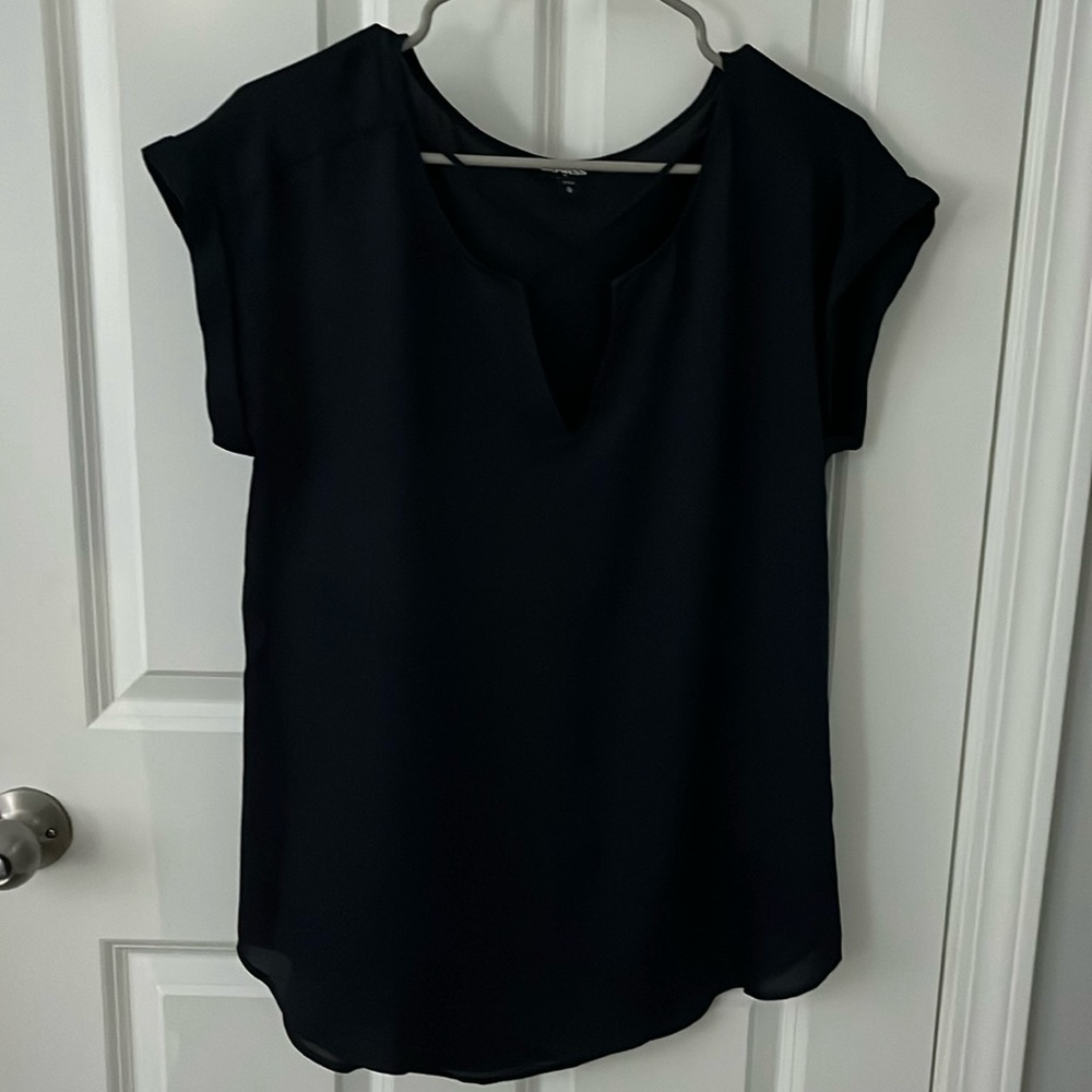 Women’s Express Blouse - Medium, Navy Blue